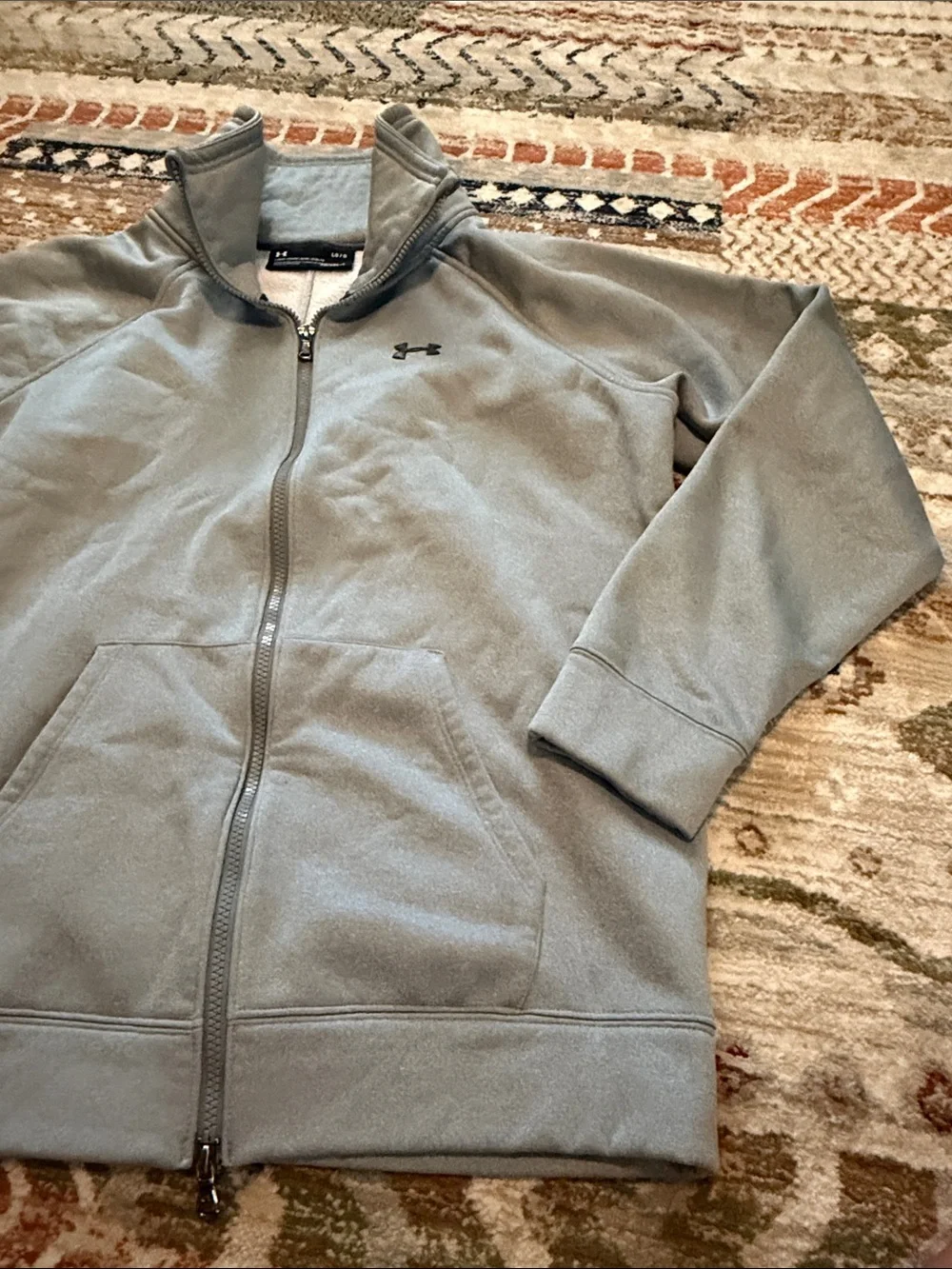 Under Armour Storm Womens Gray Full Zip Sweatshirt Size Large